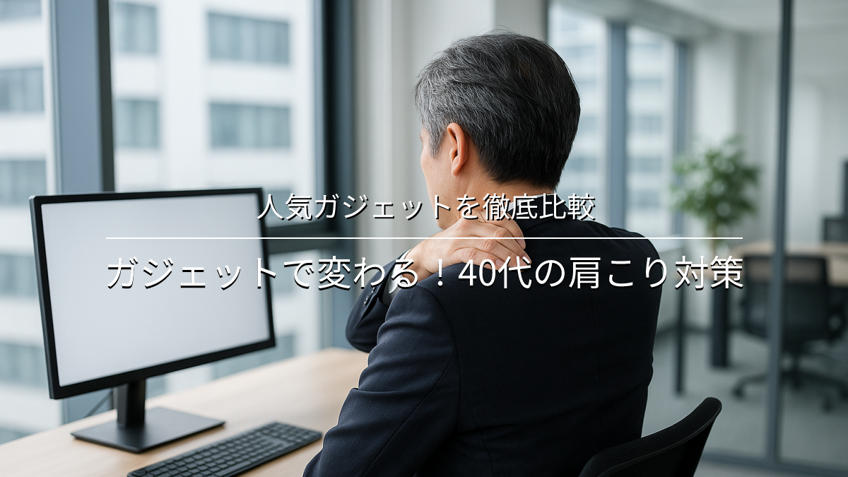 肩こり人気ガジェットを徹底比較！ガジェットで変わる！40代の肩こり対策